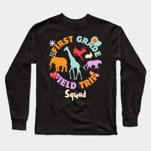 First Grade Field Trip Squad Long Sleeve T-Shirt